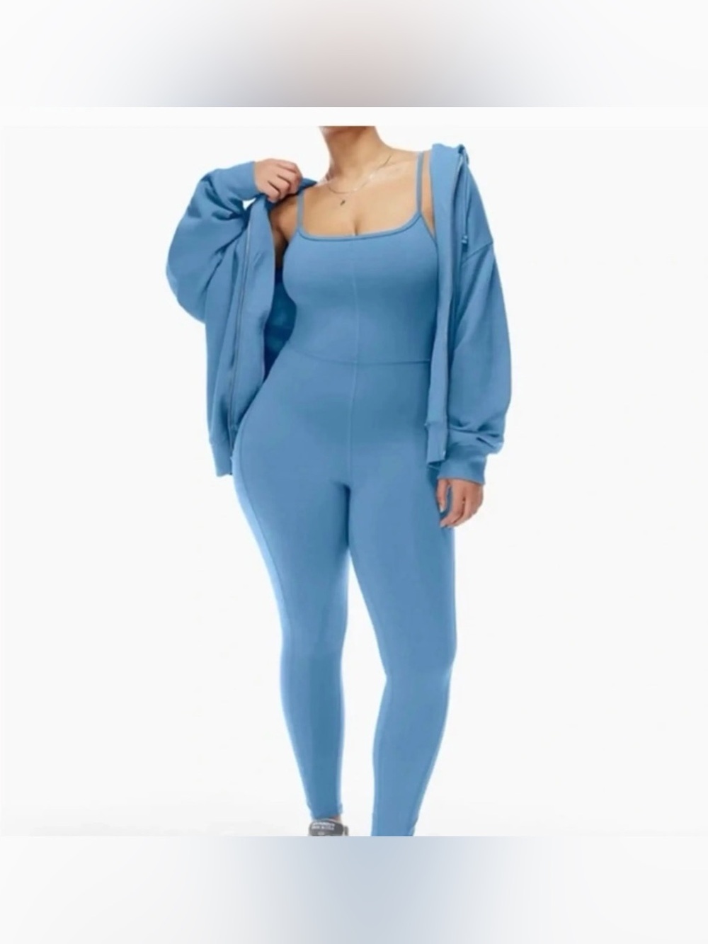 Wilfred free Divinity blue bodysuit, size M